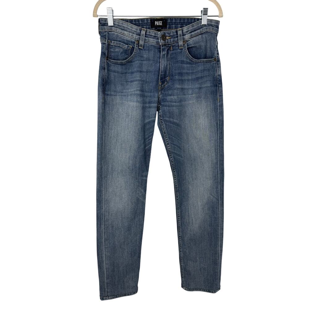 PAIGE Lennox Slim Fit Jeans Men’s 29x29 Medium Wash Stretch Denim USA Made